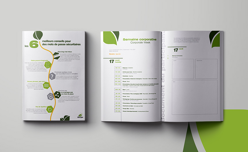 berger, horaire et documents de réunion