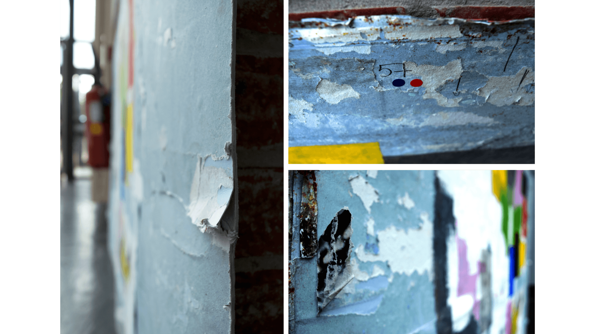 photo toile arrachée