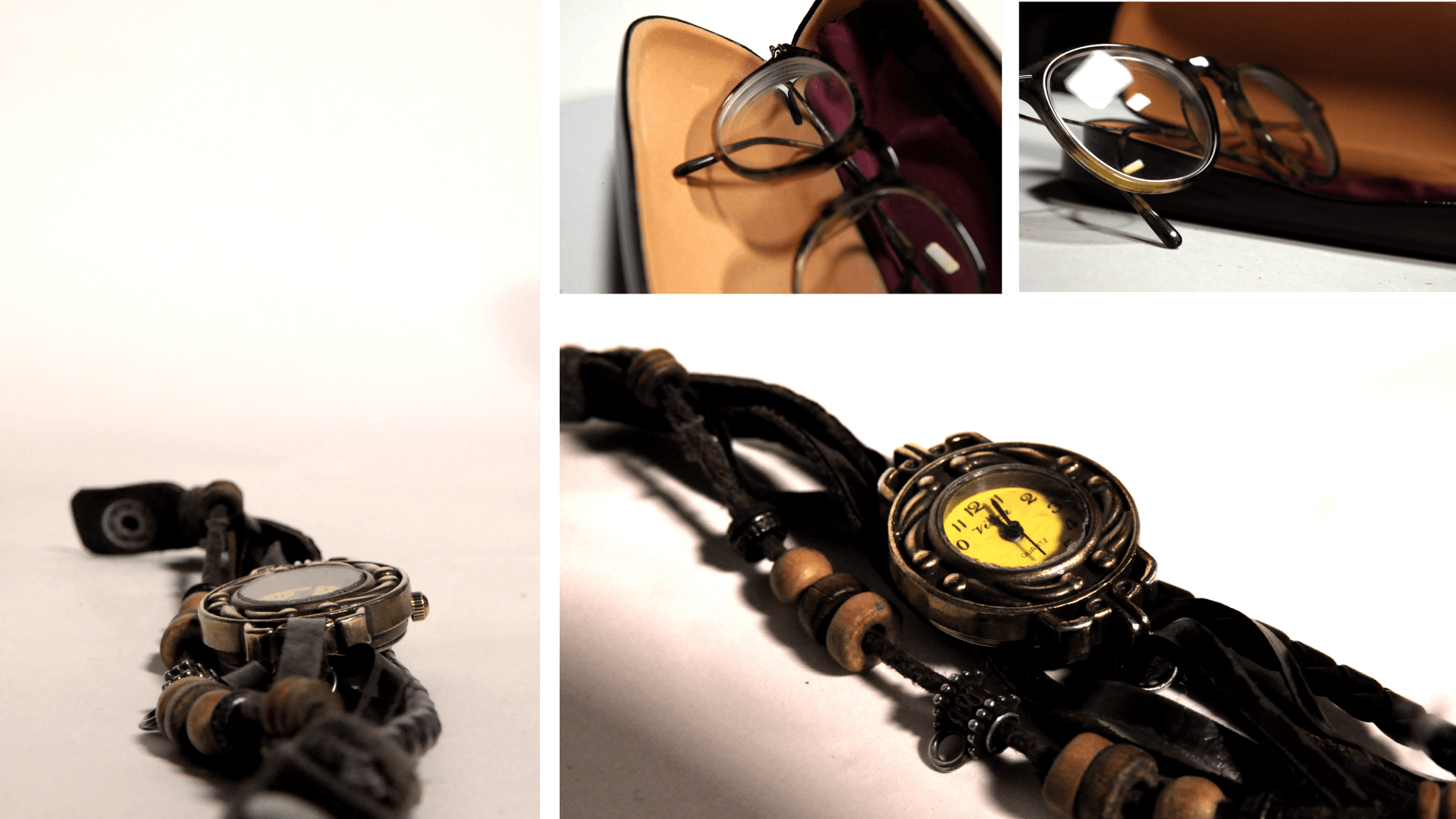 photo de montres et lunettes