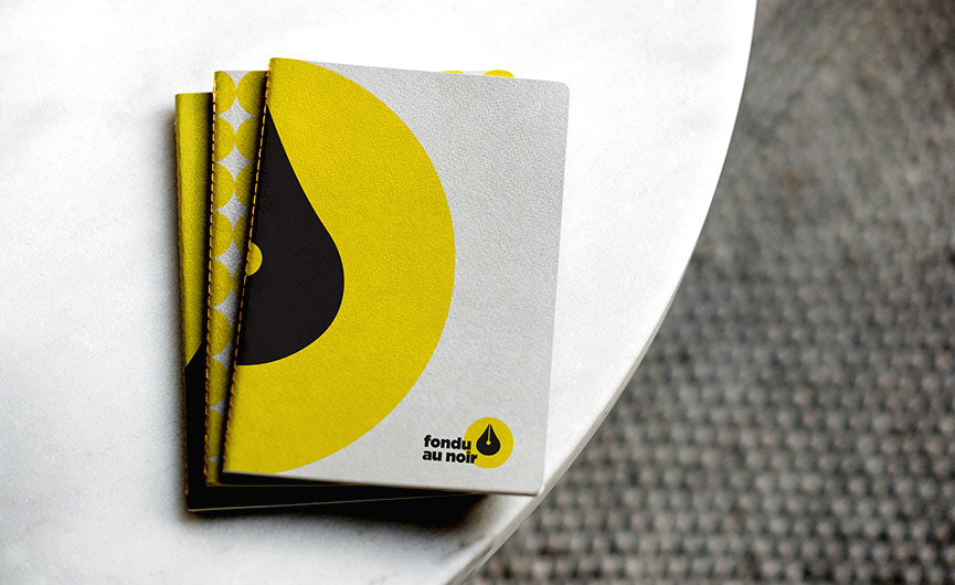 carnets de fondu au noir